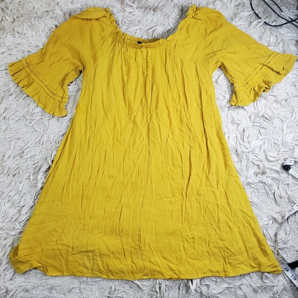 Naif Anthropologie Waterfall Sleeve Dress - Picture 7 of 10